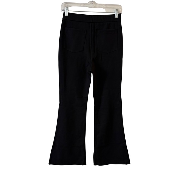 OGL Ponte-De-Roma Slimming Ponte High Rise Pull-on Flared Pants small Black NWT - Picture 10 of 12